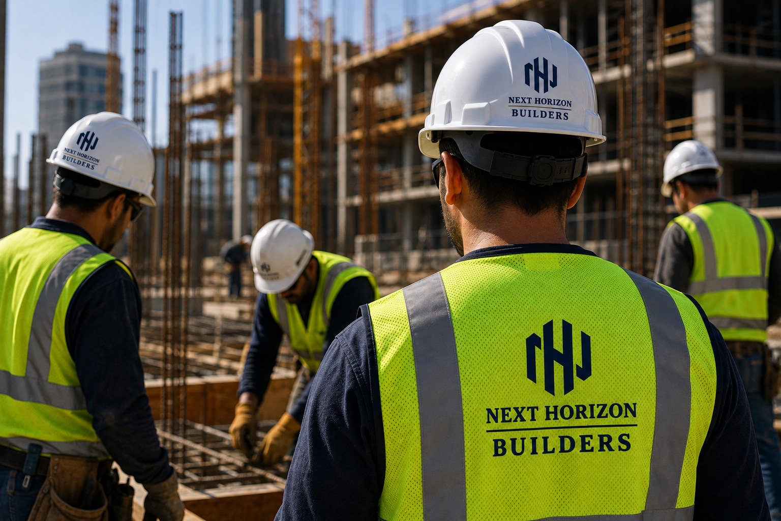 Next Horizon Builders construction crew on a Southern California multifamily jobsite
